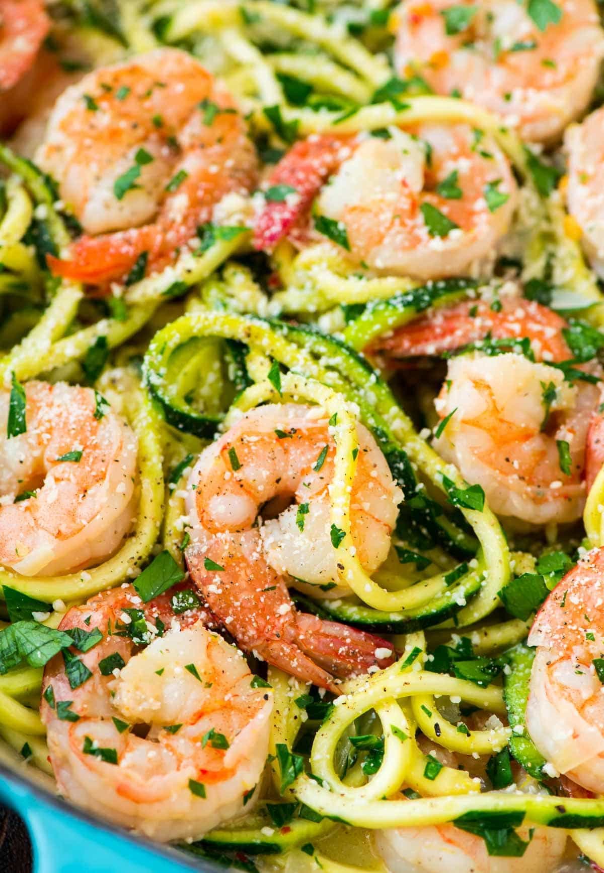Healthy Shrimp Scampi with Zucchini Noodles