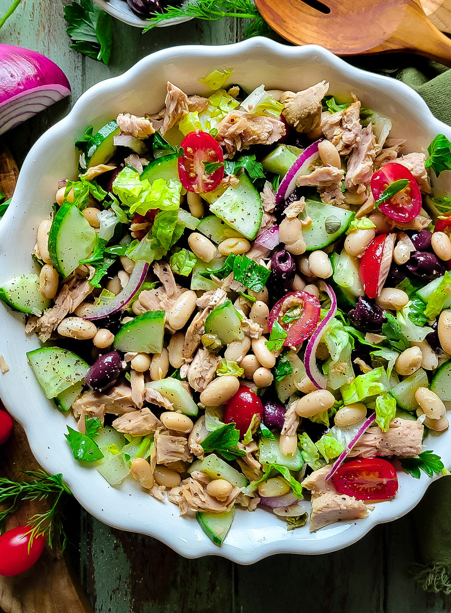 Mediterranean White Bean and Tuna Salad