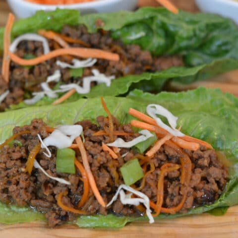 Instant Pot Asian Beef Lettuce Wraps