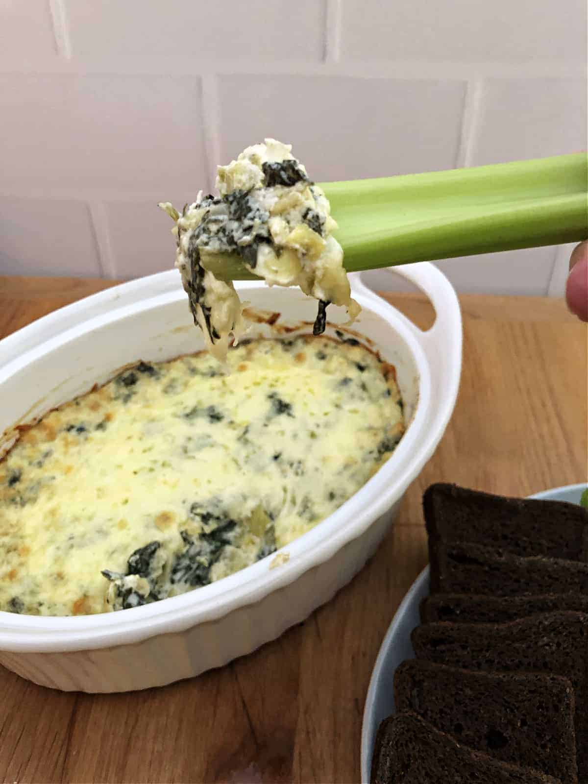 Keto Spinach Artichoke Dip