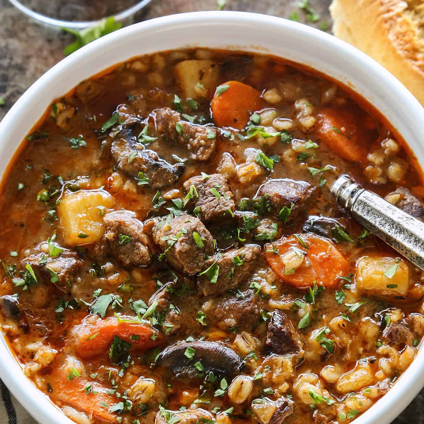Slow Cooker Beef Barley Stew