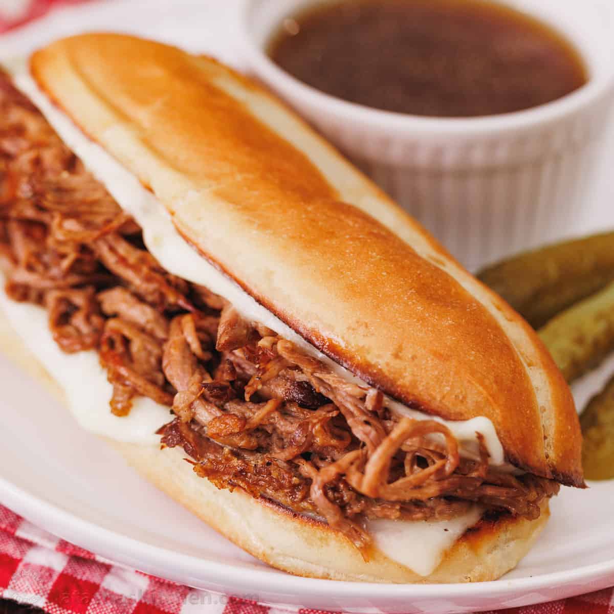 Shredded Beef Sandwiches (A Slow Cooker Recipe)
