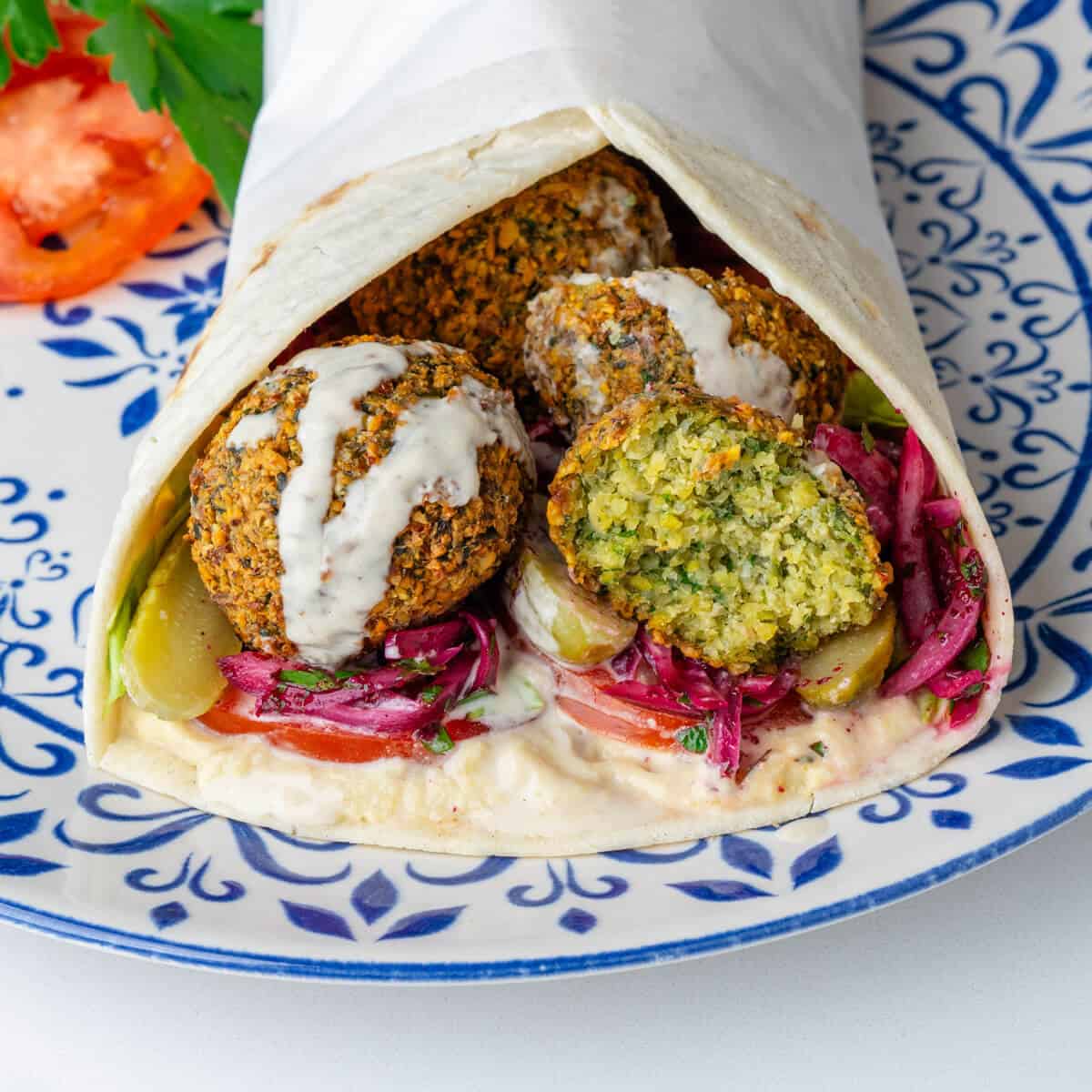 Falafel Wrap (Packed with Flavor & Protein)