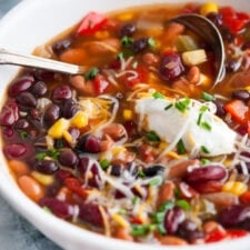 Slow Cooker Three Bean Chili