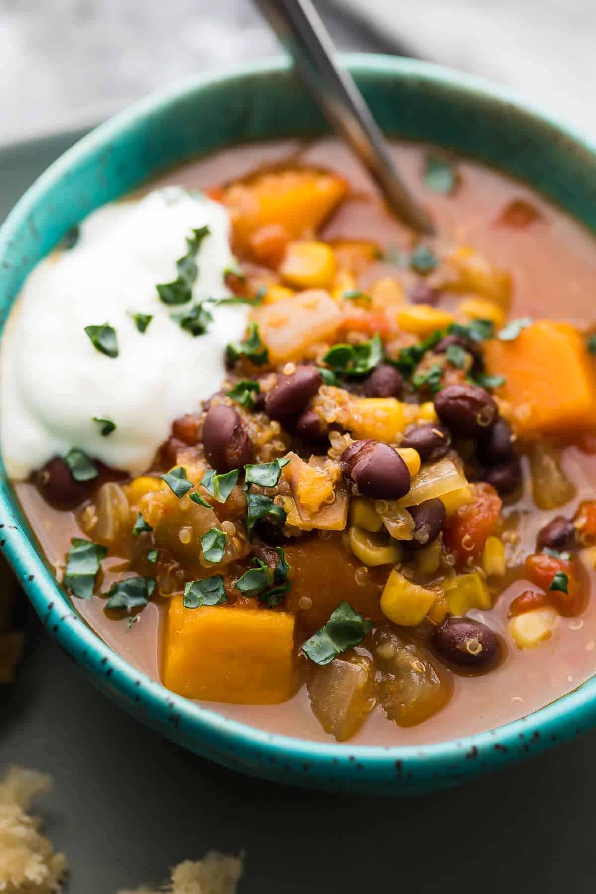Slow Cooker Sweet Potato Quinoa Stew