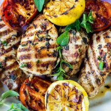 Grilled Lemon Chicken with Herbs