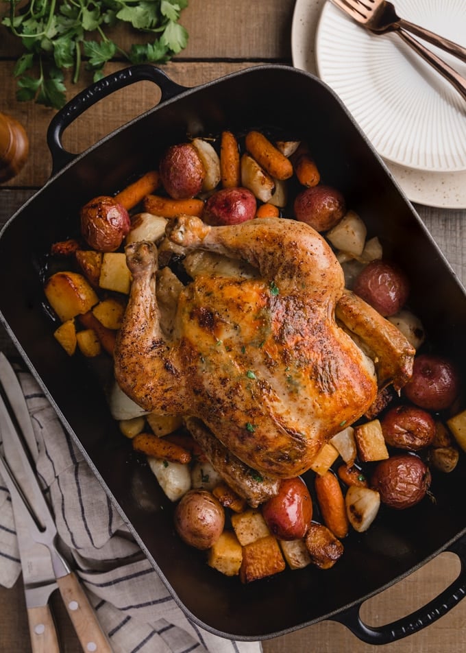 Roasted Chicken with Root Vegetables
