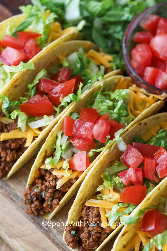 1. Easy Ground Beef Tacos