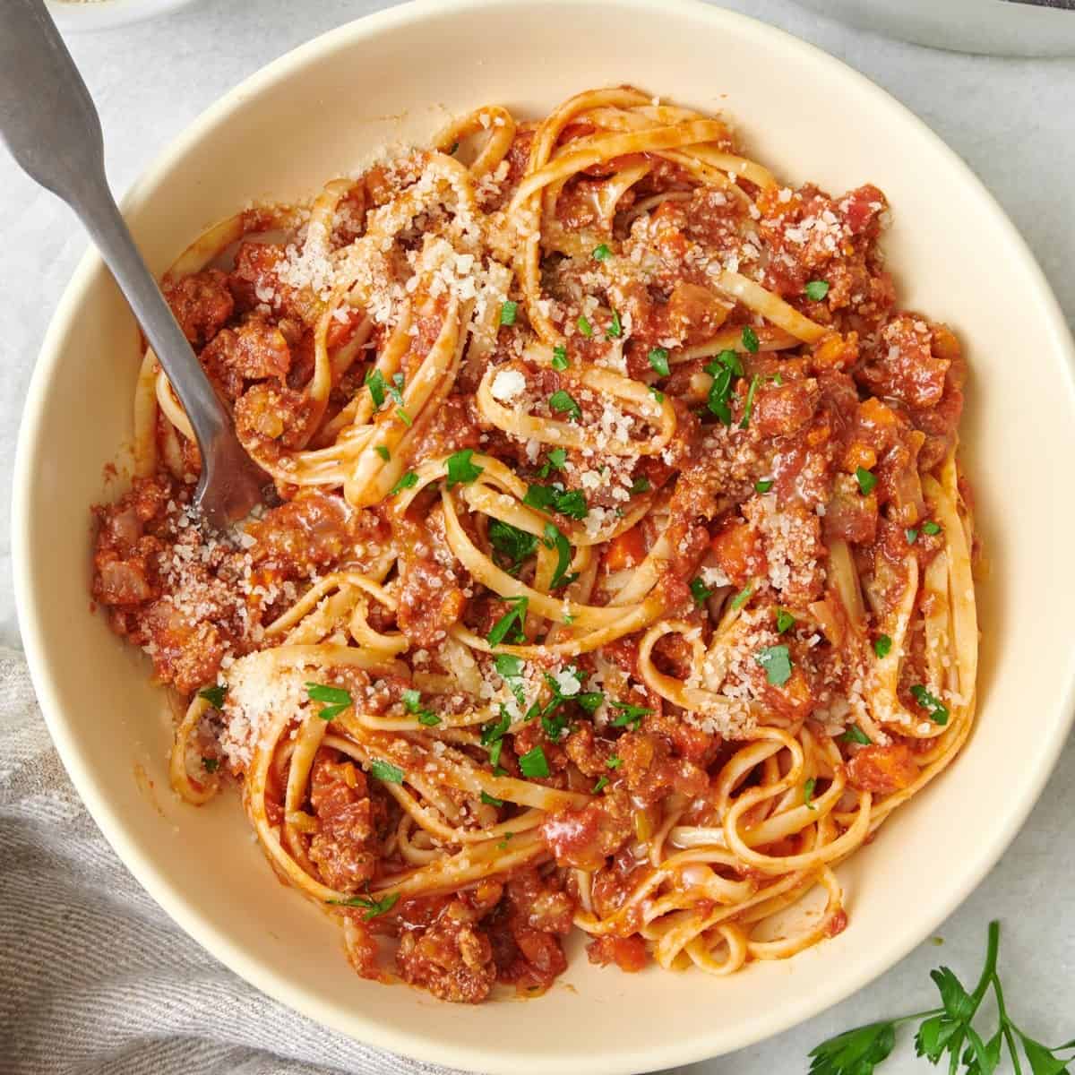 2. Pasta Bolognese Recipe