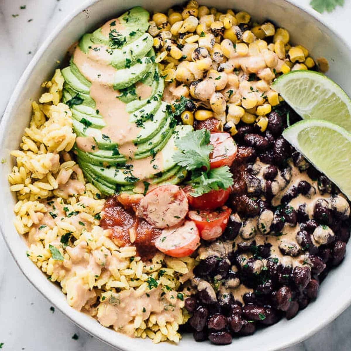 3. Black Bean Burrito Bowl