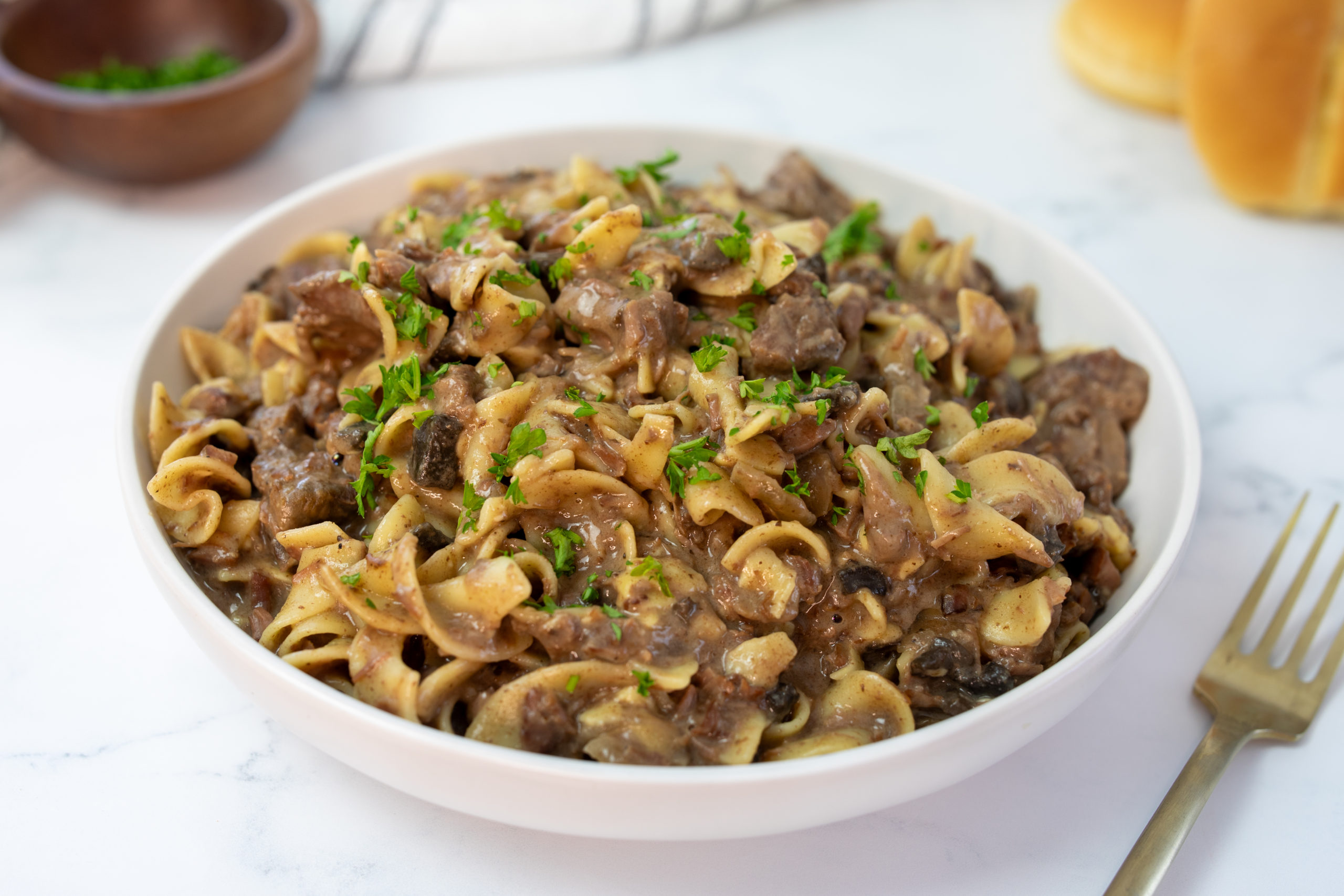 13. Beef Stroganoff Freezer Meal Recipe