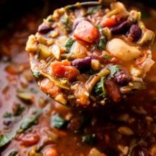 10. Thick & Hearty Minestrone Soup