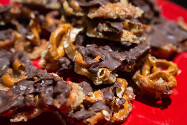 Salted Chocolate Pretzel Bark