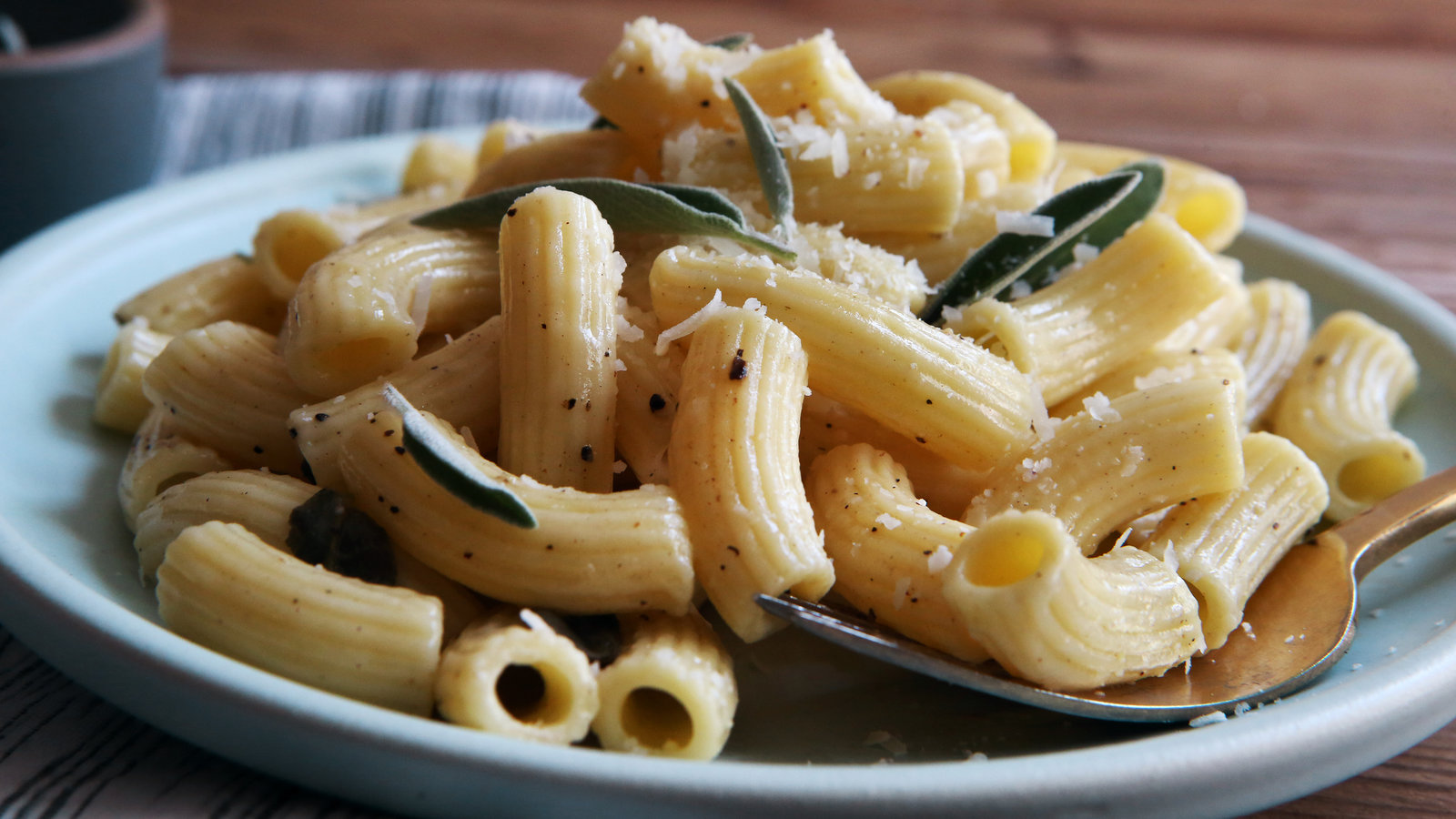 1. Pasta With Butter, Sage And Parmesan