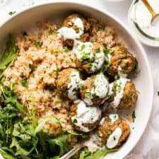 3. Garlic Herb Baked Turkey Meatballs