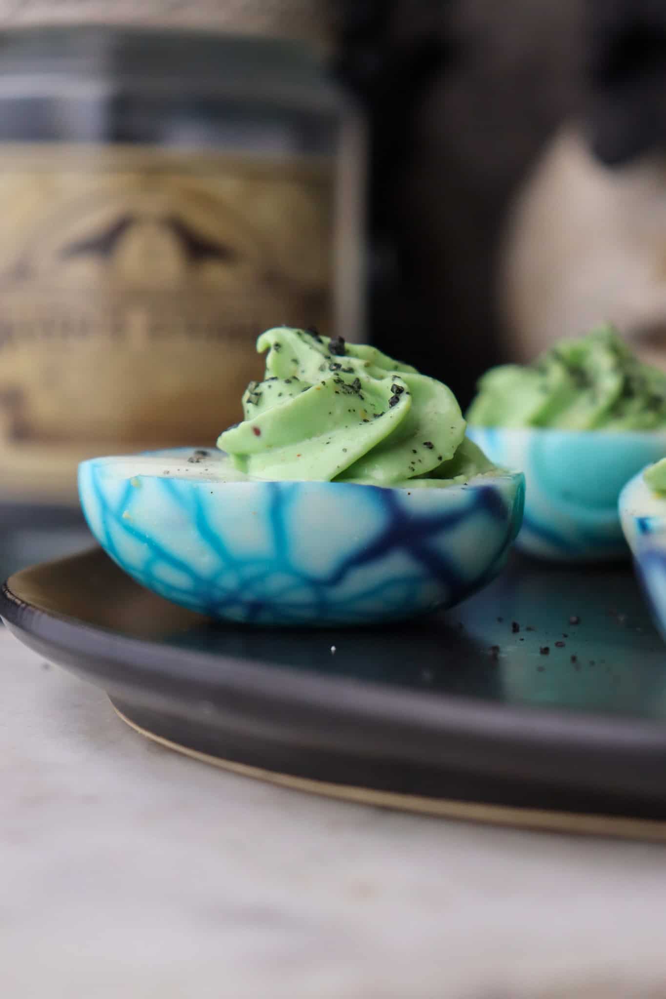 1. Halloween Deviled Eggs