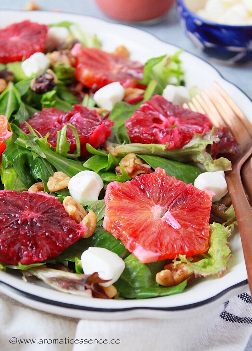 5. Blood Orange Salad With Blood Orange Vinaigrette