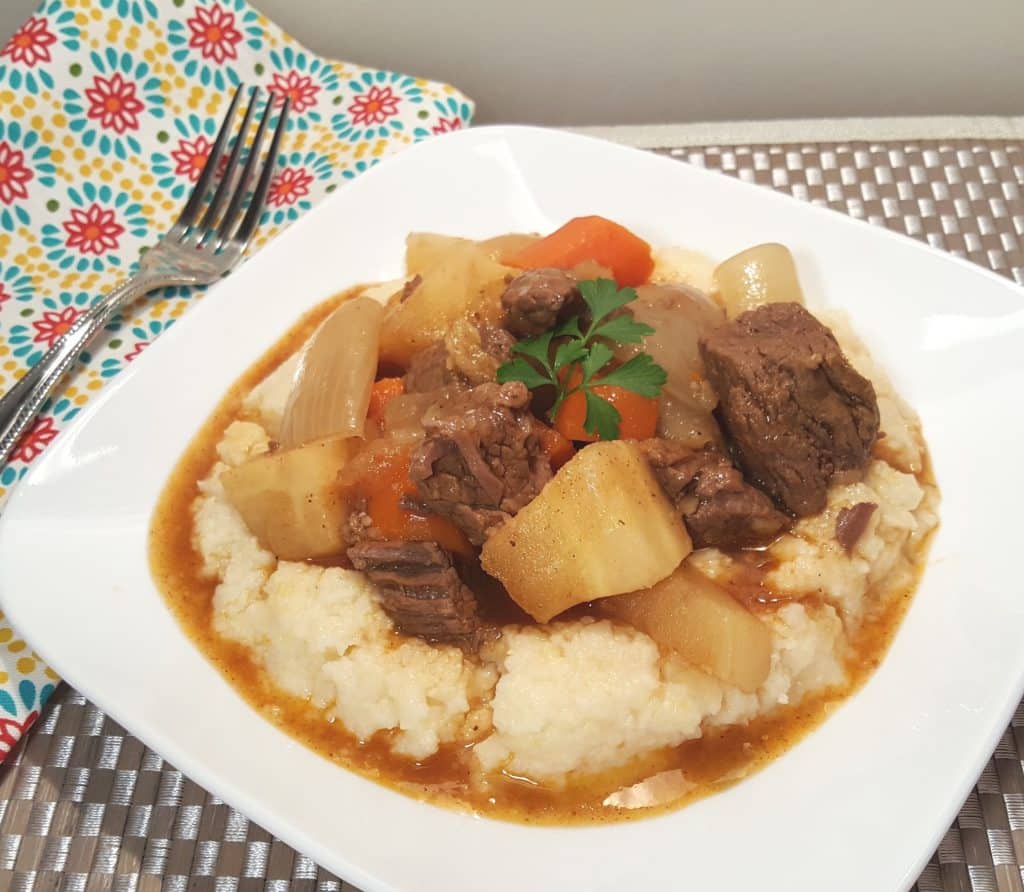 Pressure Cooker Beef Stew with Root Vegetables